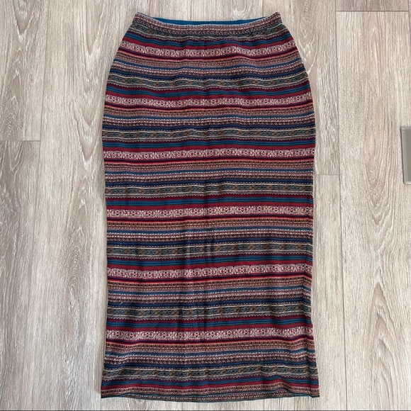 Peruvian Connection Skirts Peruvian Connection Knit Maxi Skirt